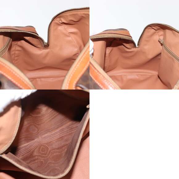 CELINE Macadam Canvas Boston Bag Pvc Brown Gold - Picture 12 of 12